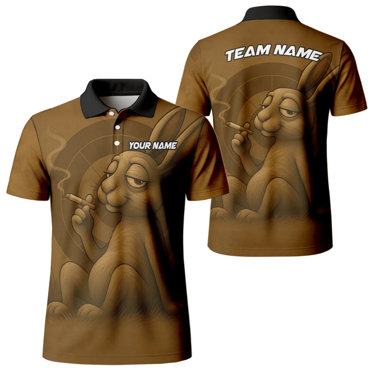 Darts Jersey with Smoking Rabbit – Personalized with Name & Team B28912